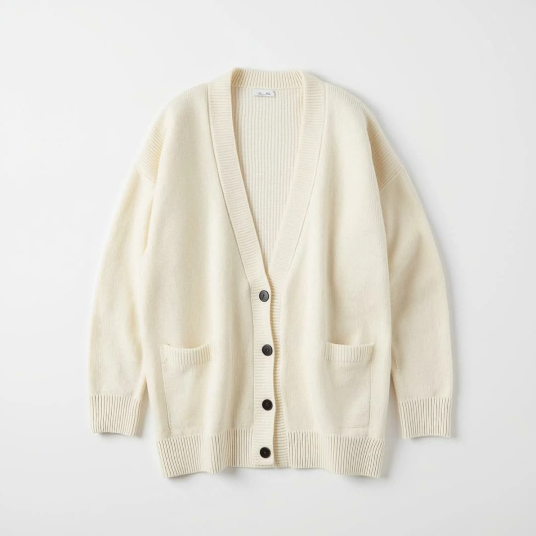 Women's Oversized Cashmere Cardigan (Dusty Rose)