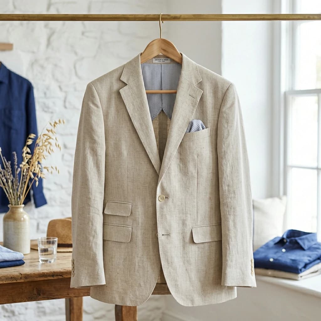 Men's Tailored Linen Summer Blazer